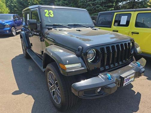 Black Clearcoat 2023 Jeep Wrangler 4xe Sahara High Altitude