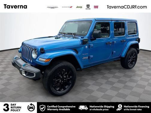 Hydro Blue Pearlcoat 2023 Jeep Wrangler 4xe Sahara