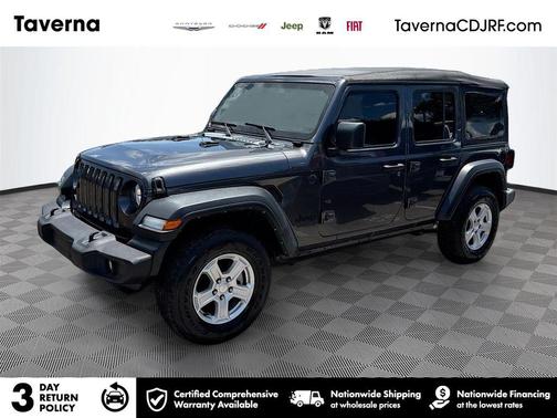 Granite Crystal Metallic Clearcoat 2022 Jeep Wrangler Unlimited Sport