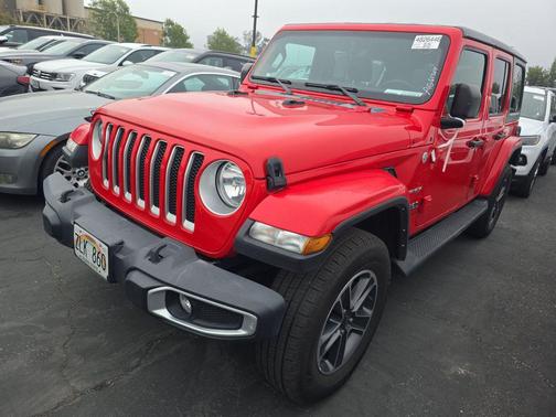 Firecracker Red Clearcoat 2023 Jeep Wrangler 4-Door Sahara 4x4