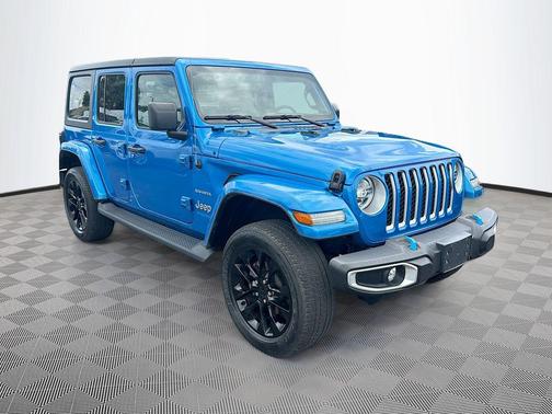 Hydro Blue Pearlcoat 2022 Jeep Wrangler Unlimited 4xe Sahara
