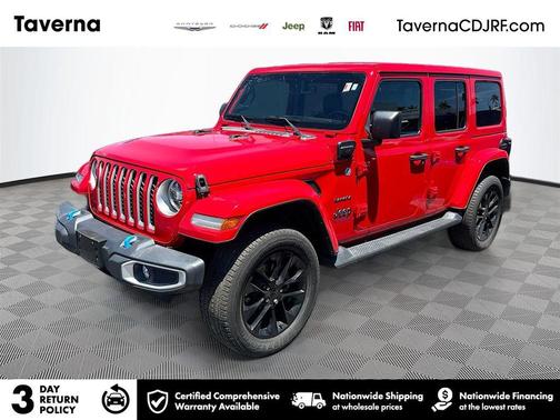 Firecracker Red Clearcoat 2022 Jeep Wrangler Unlimited 4xe Sahara