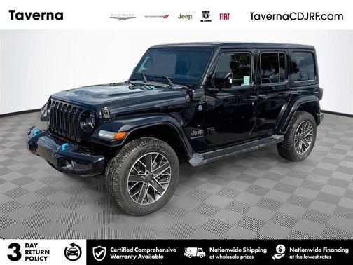 Black Clearcoat 2023 Jeep Wrangler 4xe Sahara High Altitude