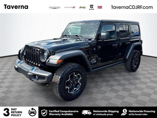 Black Clearcoat 2022 Jeep Wrangler Unlimited 4xe Rubicon