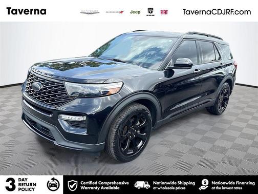 Agate Black Metallic 2023 Ford Explorer ST-Line