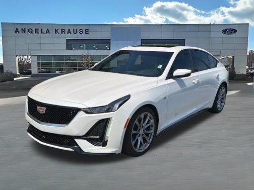 Crystal White Tri-Coat 2020 Cadillac CT5 Sport RWD