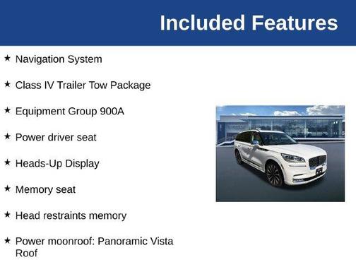 Pristine White 2021 Lincoln Aviator Black Label Grand Touring