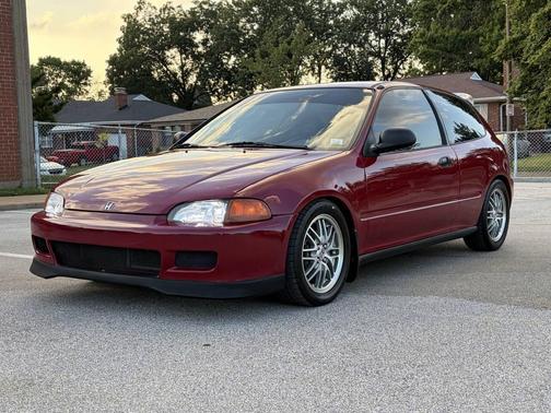 Red 1995 Honda Civic CX