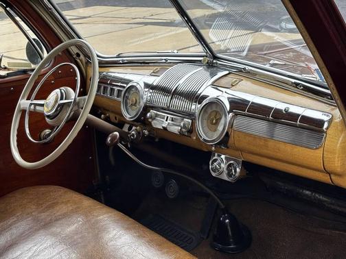 Maroon 1948 Ford Deluxe Wagon