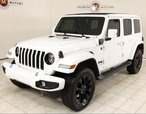 Bright White Clearcoat 2021 Jeep Wrangler Unlimited 4xe Sahara High Altitude