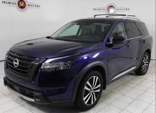 Deep Ocean Blue Pearl 2023 Nissan Pathfinder Platinum 4WD