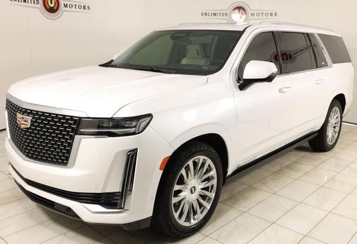 Crystal White Tricoat 2022 Cadillac Escalade ESV Premium Luxury