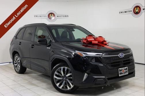 Crystal Black Silica 2025 Subaru Forester Hybrid Touring