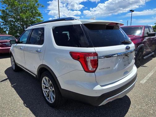 WHITE PLATINUM MET TRI-COAT 2017 Ford Explorer Limited