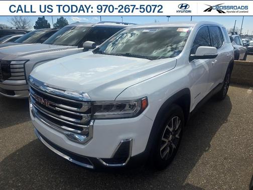 Summit White 2020 GMC Acadia SLE