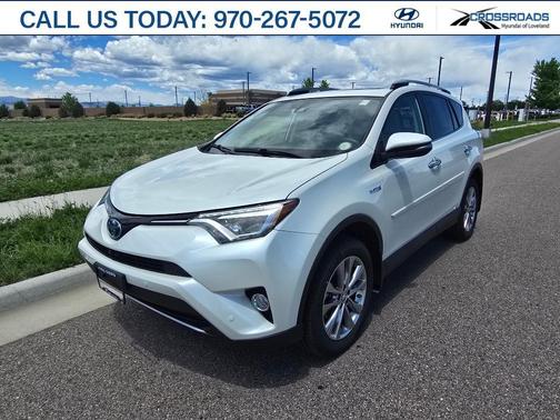 Blizzard Pearl 2018 Toyota RAV4 Hybrid Limited