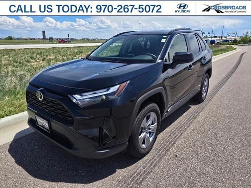 Midnight Black Metallic 2025 Toyota RAV4 Hybrid LE
