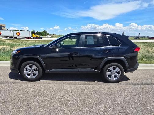 Midnight Black Metallic 2025 Toyota RAV4 Hybrid LE