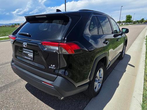 Midnight Black Metallic 2025 Toyota RAV4 Hybrid LE