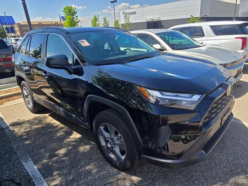 Midnight Black Metallic 2025 Toyota RAV4 Hybrid LE