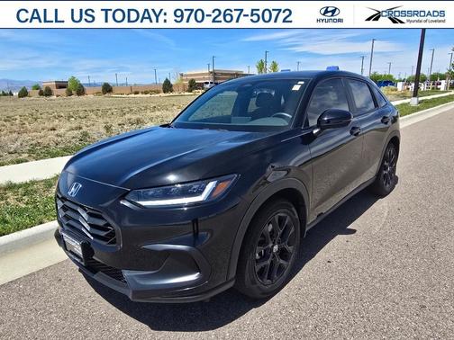 Crystal Black Pearl 2024 Honda HR-V Sport
