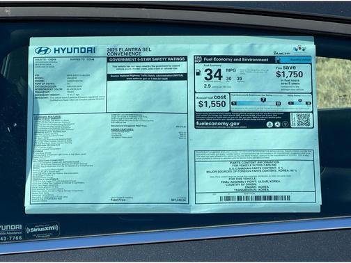 2025 Hyundai ELANTRA SEL