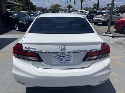 White 2014 Honda Civic LX