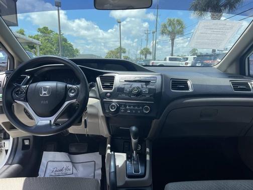White 2014 Honda Civic LX