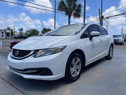 White 2014 Honda Civic LX