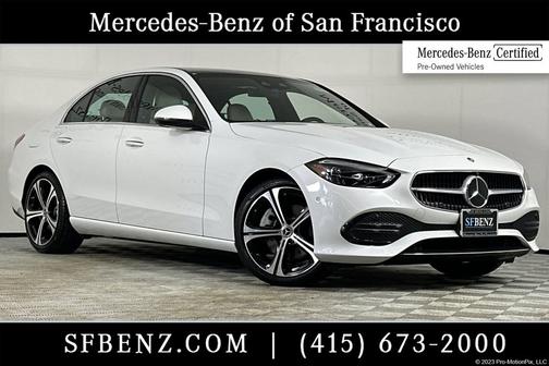 MANUFAKTUR Moonlight White Metallic 2023 Mercedes-Benz C-Class