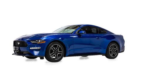 Blue 2018 Ford Mustang EcoBoost Premium