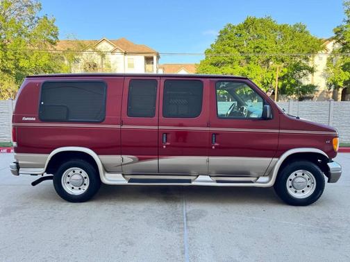 Red 1999 Ford E250 Cargo