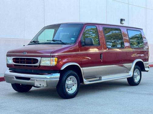 Red 1999 Ford E250 Cargo