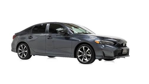 Gray 2025 Honda Civic Hybrid Sport Touring