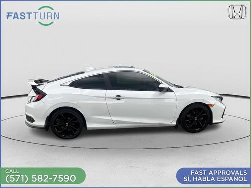 White 2019 Honda Civic Si Base