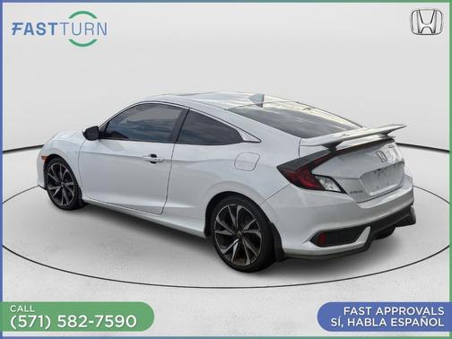 White 2019 Honda Civic Si Base