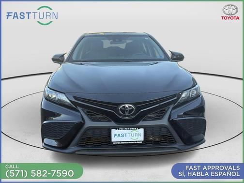 Midnight Black Metallic 2023 Toyota Camry SE