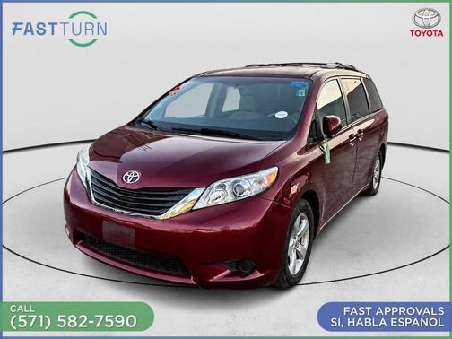 Burgundy 2011 Toyota Sienna LE