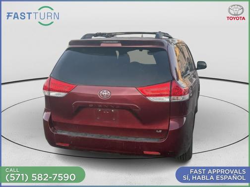Burgundy 2011 Toyota Sienna LE