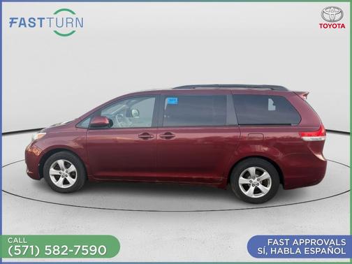Burgundy 2011 Toyota Sienna LE
