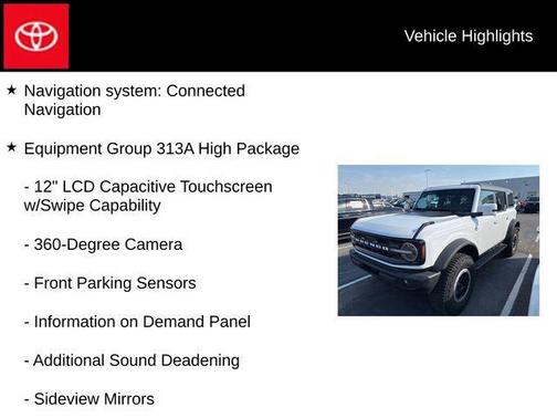 Oxford White 2023 Ford Bronco Outer Banks