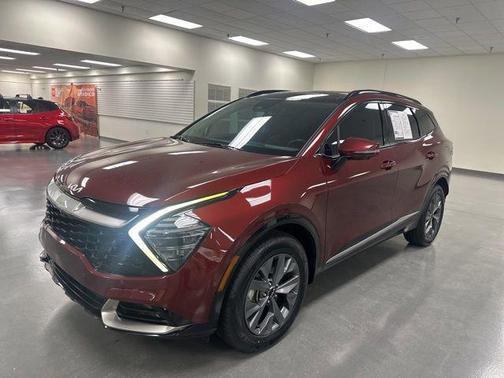 Dawning Red 2025 Kia Sportage Hybrid SX-Prestige