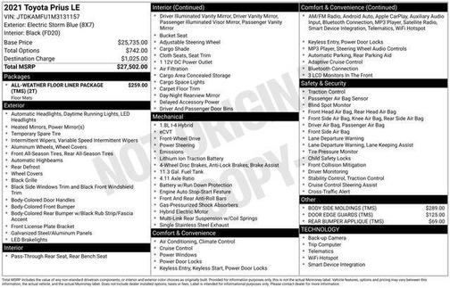 2021 Toyota Prius 20th Anniversary Edition