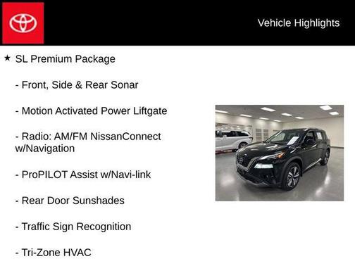 Super Black 2023 Nissan Rogue SL