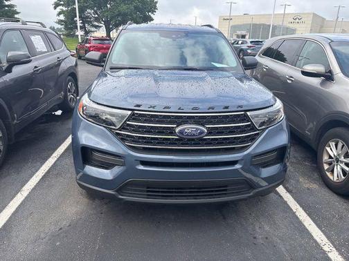 Infinite Blue Metallic Tinted Clearcoat 2021 Ford Explorer XLT