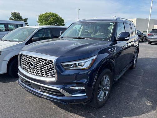 Hermosa Blue 2022 INFINITI QX80 Luxe