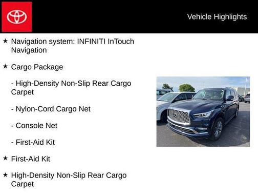 Hermosa Blue 2022 INFINITI QX80 Luxe