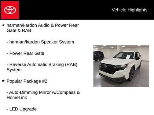 Crystal White Pearl 2025 Subaru Forester Sport