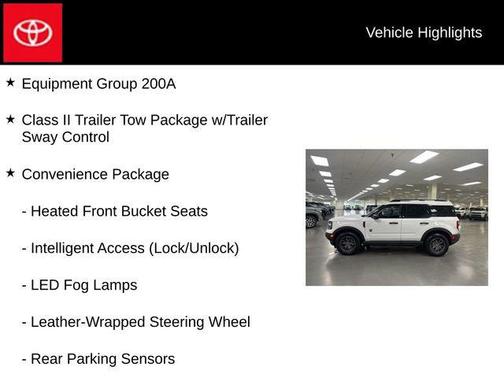 Oxford White 2022 Ford Bronco Sport Big Bend