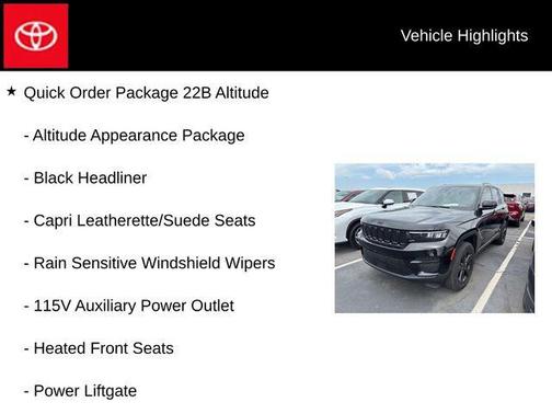 Diamond Black Crystal Pearlcoat 2023 Jeep Grand Cherokee Altitude